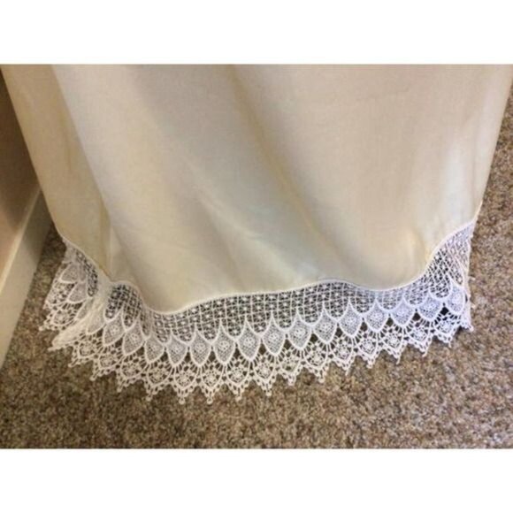 Vintage Ivory Satin & Lace Slip Dress By The Lady Ashley Collection - Picture 2 of 7